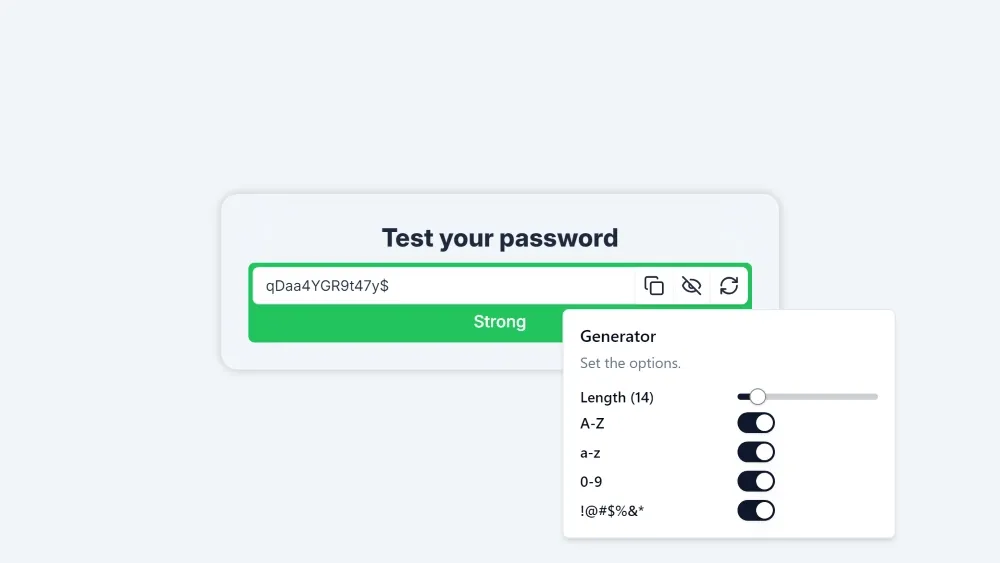 Password Strength project screenshot