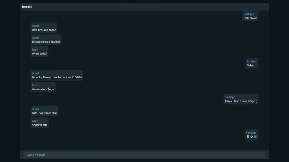 Socket Chat project screenshot