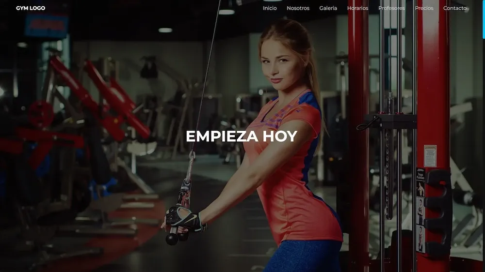 Gym Website project screenshot
